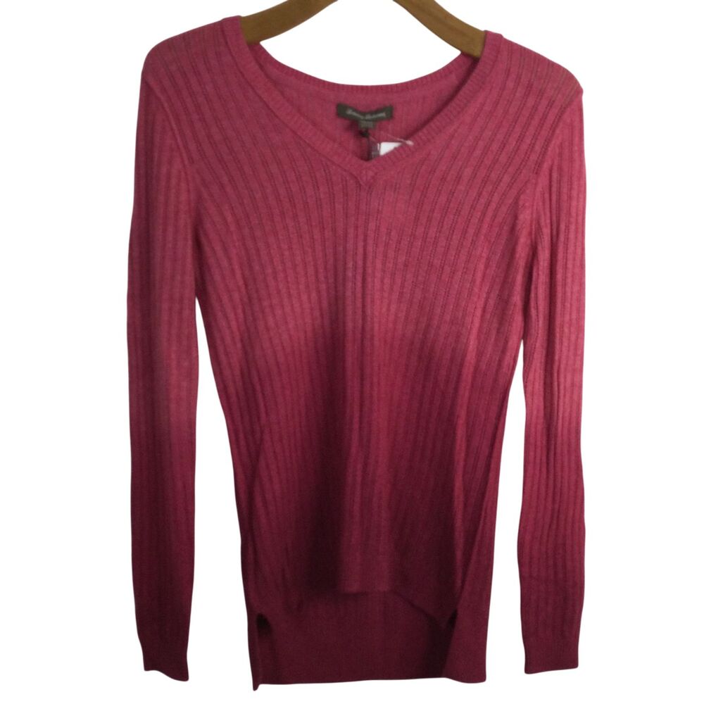 Tommy Bahama Womens V-Neck Pullover Sweater Ombre Cozy Heather Pink Size XS NWT
